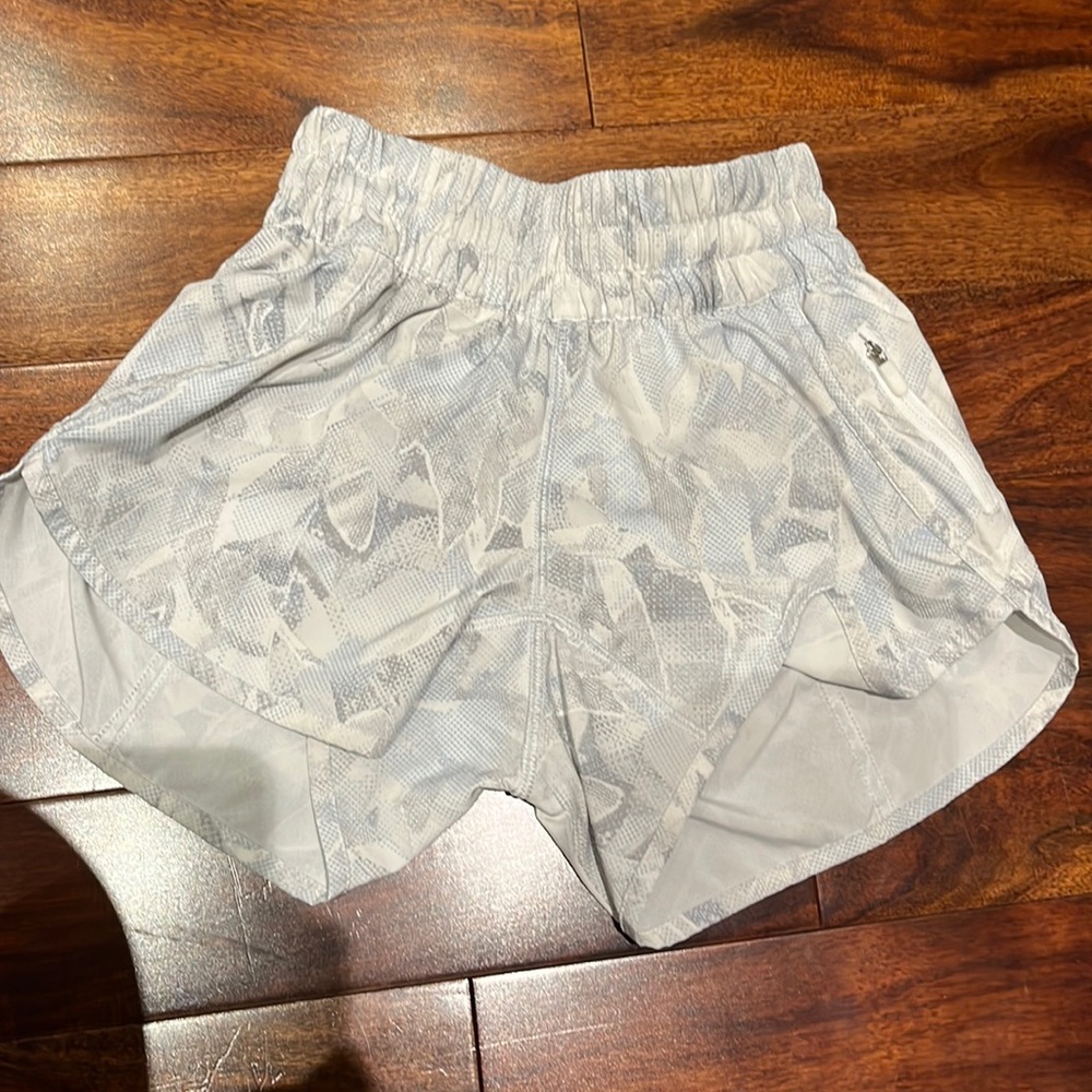 Lululemon White Camo Shorts